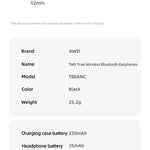 AWEI ANC ENC True Wireless Sport Bluetooth-oortelefoons