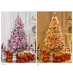 Kerststrikken voor in de boom, kerstboomtopper met strik en slingers, kerstboomdecoratie, hangende ornamenten voor Kerstmis, Nieuwjaar, vakantie, deurdecoratie en woondecoratie