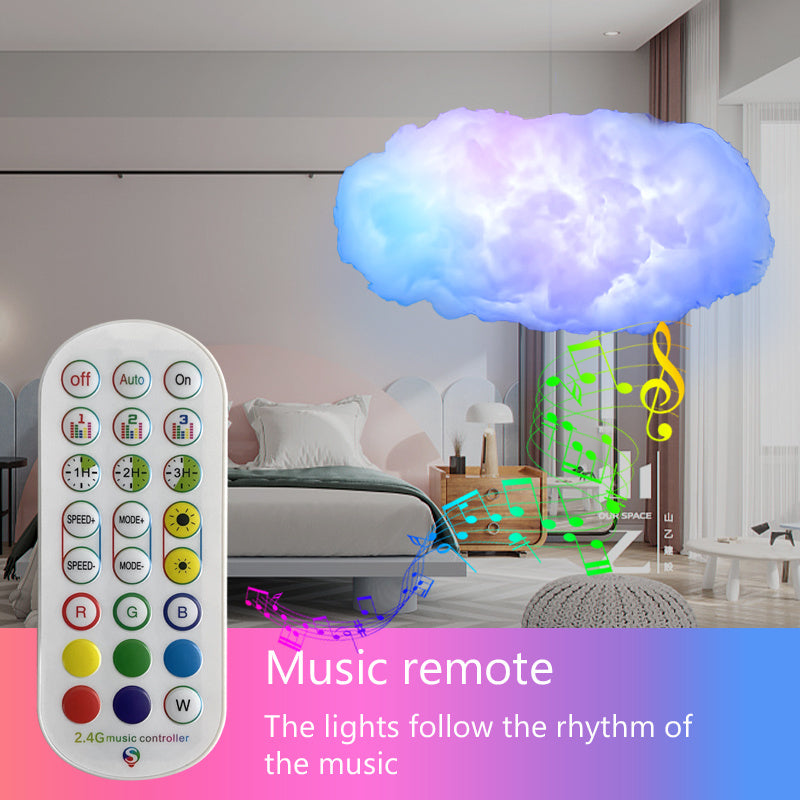 USB Cloud Light APP-bediening Muzieksynchronisatie 3D RGBIC-omgevingslicht Bliksemsimulatie Wolken Slaapkamerkamerlicht