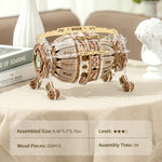 Robotime ROKR Zodiac Wandklok 3D Houten Puzzel Model Montage Speelgoed Cadeaus voor Kinderen Kinderen Tieners LC601 Ondersteuning Dropshipping