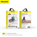 AWEI 3-in-1 Multifunctionele Draadloze Oplader