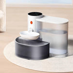 Slimme USB oplaadbare drinkfontein voor huisdieren, 101,44 oz, zelfhervullend, afvalscheiding, geen cartridge, kantelbaar, 2000 mAh 18650-batterij, ideaal voor katten en honden