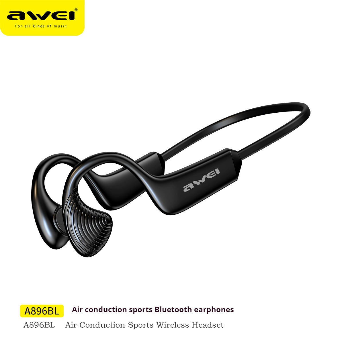 AWEI Air Conduction Sports Bluetooth Headset
