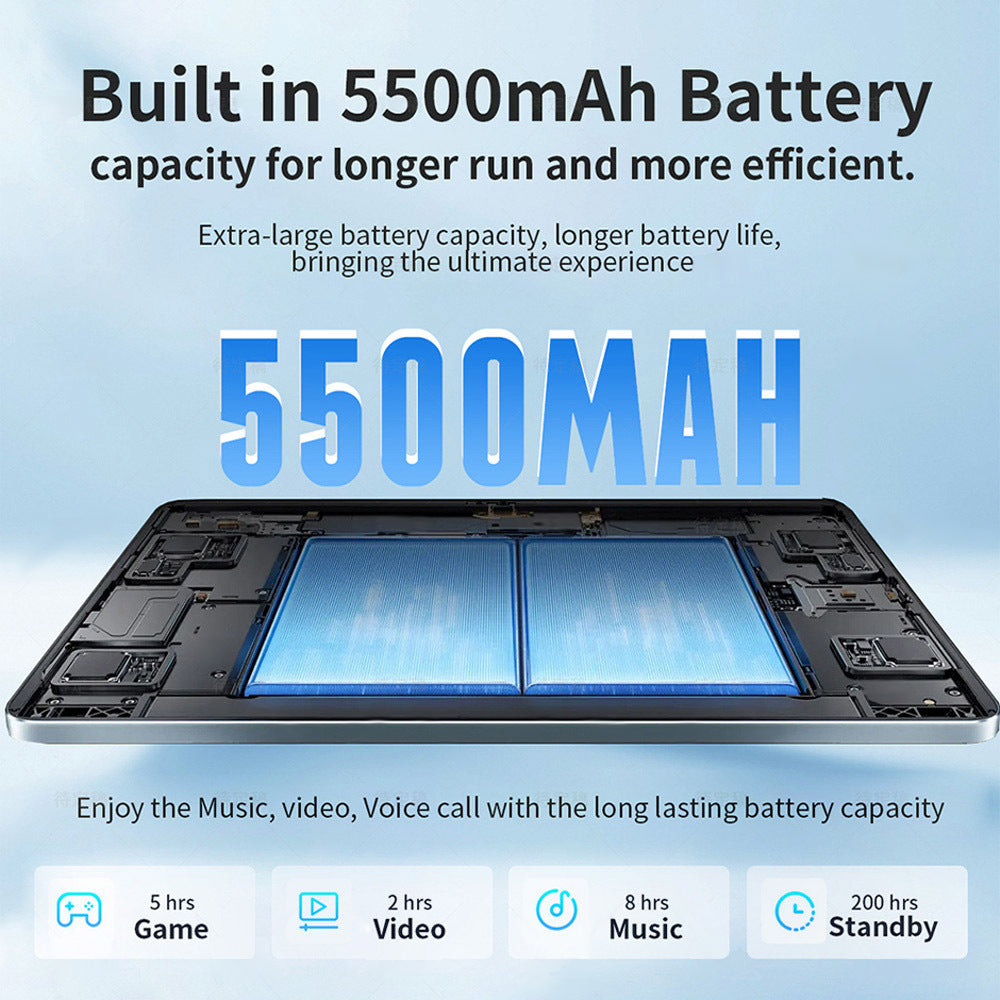 G-tab T9 Rockchip RK3562 Quad Core 3GB 3GB RAM 64GB ROM 10.1 Inch Android 14 Tablet PC Grijs