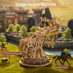 Robotime ROKR Siege Heavy Ballista 3D Houten Puzzel Oorlogsspel Assemblage Speelgoed Cadeaus voor Kinderen Jongens Kinderen KW401 Dropshipping