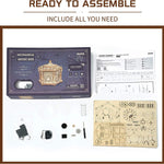 Robotime Rokr DIY mechanische muziekdoos kit 3D houten puzzeldoos voor volwassenen zelfbouwproject - Secret Garden