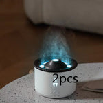 Ultrasone etherische olie luchtbevochtiger vulkaan aromatherapie machine spray kwallen luchtvlam luchtbevochtiger diffuser