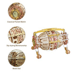 Robotime ROKR Zodiac Wandklok 3D Houten Puzzel Model Montage Speelgoed Cadeaus voor Kinderen Kinderen Tieners LC601 Ondersteuning Dropshipping