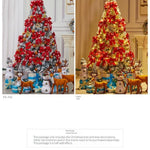 Prachtige gecodeerde kerstboom met ornamenten voor feestelijke seizoensdecoratie - rode herdenkingsdag