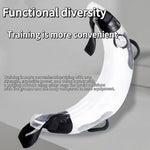 Transparante zichtbaarheid, duurzame opblaasbare waterzak van PVC met handvat - transparant, blauw en zwart, diameter 14,0 cm, ideaal voor fitness en krachttraining voor volwassenen, comfortabele grip