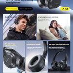 AWEI ANC ENC Hybrid Feed Actieve Droogte-Reducerende Bluetooth Headset Voor Het Dragen