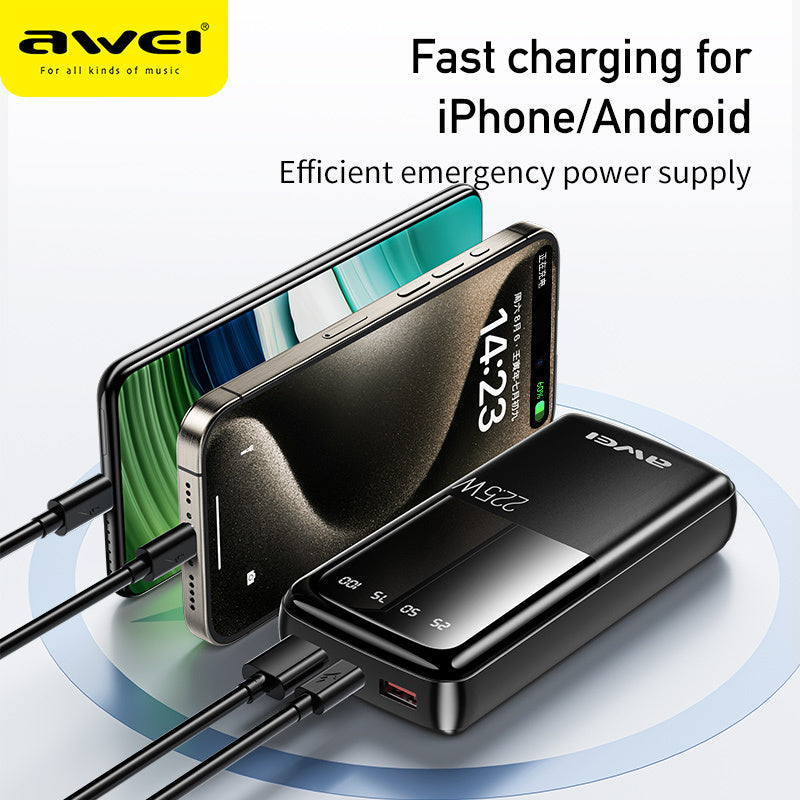 AWEI 22.5W Snellaad-Powerbank