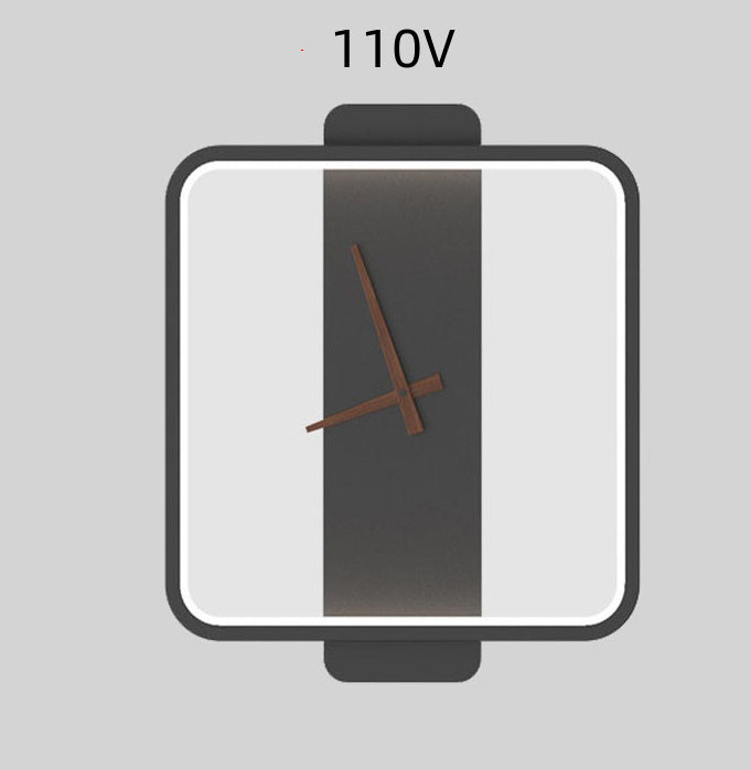 Nordic Wandlamp Slaapkamer Bedlampje Klok Instellamp