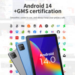 G-tab T9 Rockchip RK3562 Quad Core 3GB 3GB RAM 64GB ROM 10.1 Inch Android 14 Tablet PC Grijs