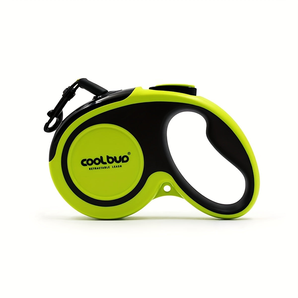 Robuuste, intrekbare hondenriem voor grote honden tot 49,9 kg - 4,88 meter, reflecterend nylon, antislip handvat, één knop, groen en zwart