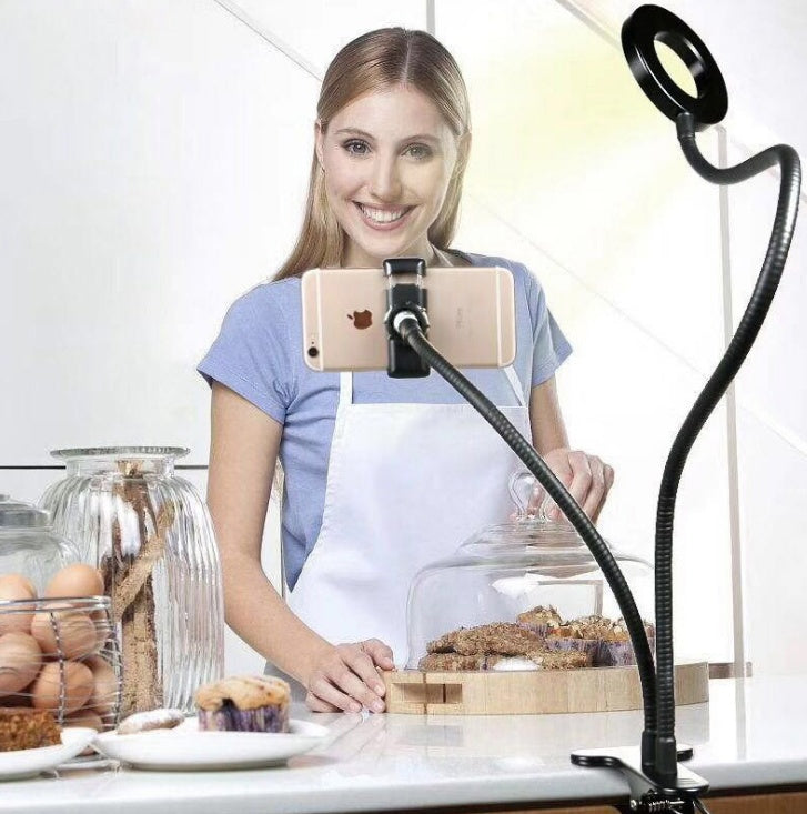 Anker mobiele telefoon frame vullicht mobiele telefoon live ondersteuningsnetwerk rode live anker vullichtbeugel