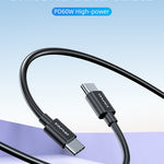 AWEI Type-C Naar Type-C Snellaadkabel 1M