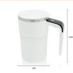 Elektrische koffiemok USB oplaadbaar Automatische magnetische beker IP67 waterdicht Voedselveilig roestvrij staal Voor sap, thee, milkshake, keukengadgets