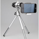 12X Mobiele Telescoop Algemene 12 Keer Lange Focal Camera Lens Met Drie Voet Reizen Universele Universele Almachtige