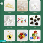 Kerstboom, energiebesparende led-verlichting, inclusief 195 hangers, rokken en leuningen