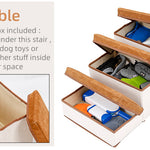 Kleine hondentrappen - Huisdierentrappen voor banken en hoge bedden, opvouwbare treden, opbergruimte voor speelgoed voor huisdieren, kattentrappen voor op bed - Hiermee hebben uw huisdieren direct en gemakkelijk toegang tot uw bank of bed