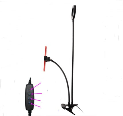 Anker mobiele telefoon frame vullicht mobiele telefoon live ondersteuningsnetwerk rode live anker vullichtbeugel