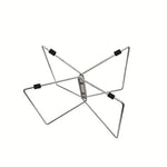 1 stuk draagbare, opvouwbare bagagedrager van roestvrij staal - snel op te zetten, vochtbestendig bagagerek voor buiten met geïsoleerde opbergbasis