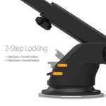 Universele autotelefoonhouder voor op de voorruit, verstelbare zuignaphouder voor in de auto, telefoonhouder voor in de auto