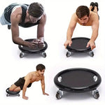 1 stuk Premium Core Strength Abdominal Roller - 4-wielige glijdende schijf, duurzaam PVC, ideaal voor thuisfitness