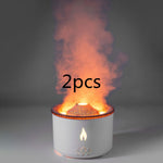 Ultrasone etherische olie luchtbevochtiger vulkaan aromatherapie machine spray kwallen luchtvlam luchtbevochtiger diffuser