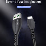 AWEI TYPE-C-kabel Kabel 1M Oplaadkop