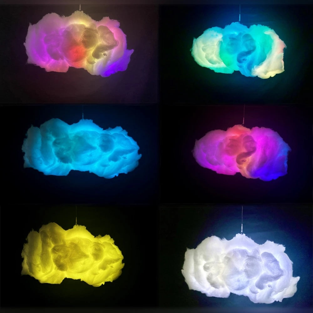 USB Cloud Light APP-bediening Muzieksynchronisatie 3D RGBIC-omgevingslicht Bliksemsimulatie Wolken Slaapkamerkamerlicht