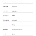 AWEI Air Conduction Sports Bluetooth Headset