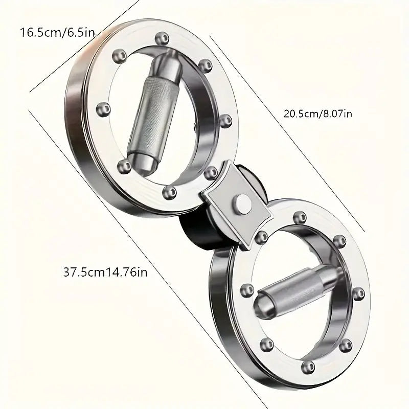 Multifunctionele verstelbare weerstandssnelheidsarmtrainer met acht wielen voor polskracht en boksen, ideaal voor sterke en gezonde armen van mannen. 8-vingerige ringarmkrachtapparaat en fitnesshefring.