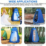 2025 Verbeterde pop-up douchetent, kleedkamer voor buiten met zonwering die in 10 seconden opengaat, regenbestendige coating van Oxford-stof, kampeertoilet, kleedruimte voor fietsen, strandschaduw, opbergruimte