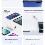 AWEI C15T Dubbele USB-Oplaadkop, Type-C-Kabelset 1M