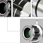 12X Mobiele Telescoop Algemene 12 Keer Lange Focal Camera Lens Met Drie Voet Reizen Universele Universele Almachtige