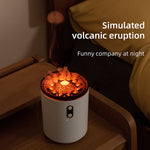 Vulkanische vlam aroma etherische olie diffuser USB draagbare kwallen luchtbevochtiger nachtlampje lamp geurbevochtiger