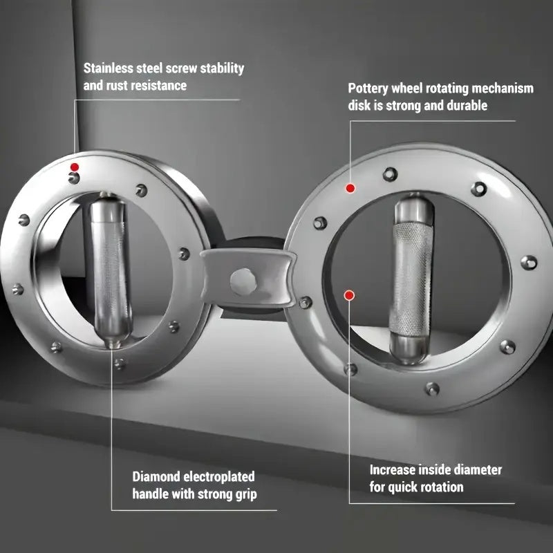 Multifunctionele verstelbare weerstandssnelheidsarmtrainer met acht wielen voor polskracht en boksen, ideaal voor sterke en gezonde armen van mannen. 8-vingerige ringarmkrachtapparaat en fitnesshefring.