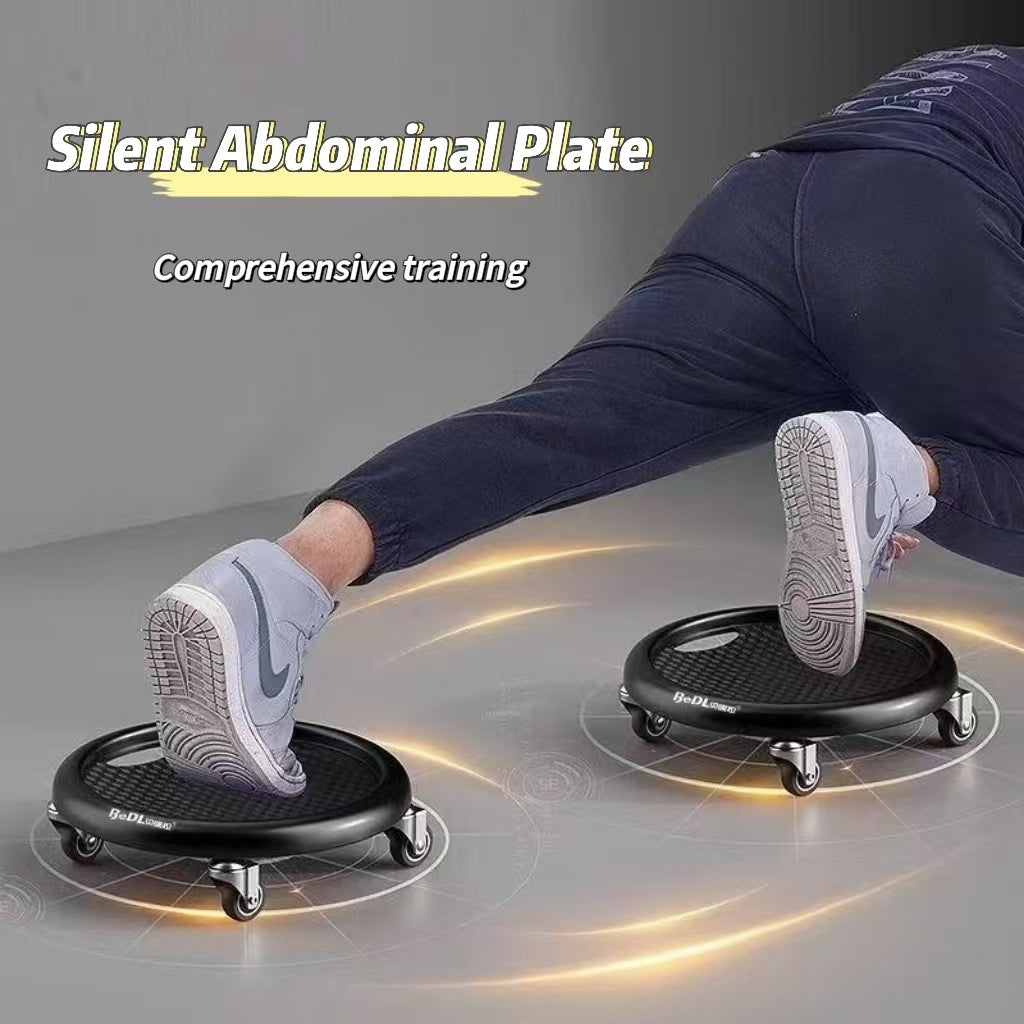 1 stuk Premium Core Strength Abdominal Roller - 4-wielige glijdende schijf, duurzaam PVC, ideaal voor thuisfitness