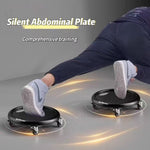 1 stuk Premium Core Strength Abdominal Roller - 4-wielige glijdende schijf, duurzaam PVC, ideaal voor thuisfitness