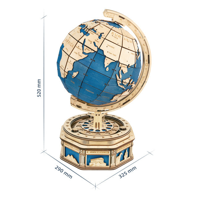 Robotime Globe Earth 567 stuks 3D houten puzzelspellen Oceaankaart Bal Assembleer Model Speelgoed XMS Cadeau voor kinderen Jongens Dropshipping