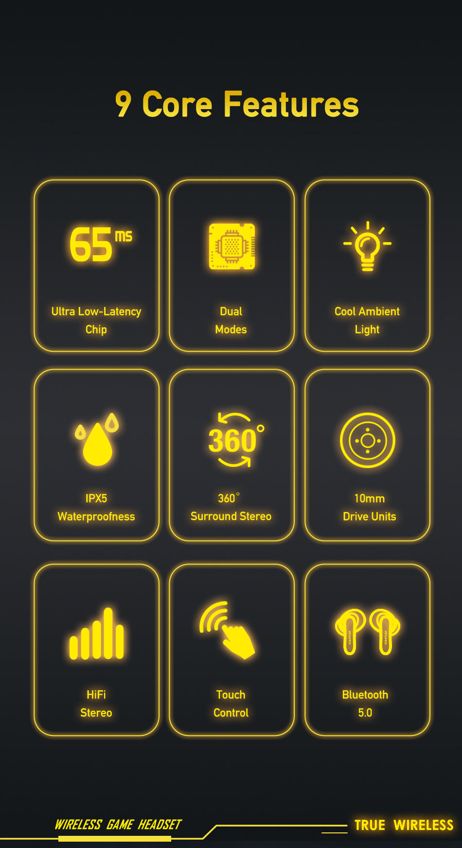 AWEI True Wireless Bluetooth-oplaadpod-hoofdtelefoon