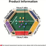 Shut The Box Dobbelspel, 6-zijdig educatief Shut The Box Wiskundespel van hout met 12 dobbelstenen voor feestjes voor volwassenen.