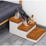 Kleine hondentrappen - Huisdierentrappen voor banken en hoge bedden, opvouwbare treden, opbergruimte voor speelgoed voor huisdieren, kattentrappen voor op bed - Hiermee hebben uw huisdieren direct en gemakkelijk toegang tot uw bank of bed