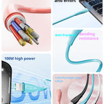 AWEI USB-A Naar Lightning Snellaadkabel 1m