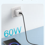 AWEI Type-C Naar Type-C Snellaadkabel 1M