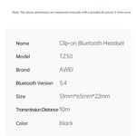 AWEI OWS Clip-on Bluetooth-hoofdtelefoon