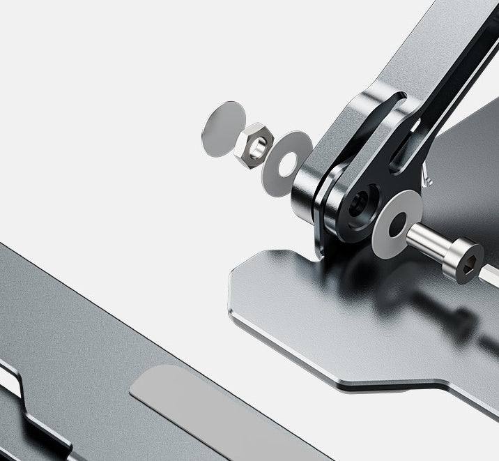 Verstelbare laptopstandaard, draagbare computerstandaard, laptopstandaard van aluminiumlegering, compatibele laptopstandaardhouder