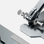 Verstelbare laptopstandaard, draagbare computerstandaard, laptopstandaard van aluminiumlegering, compatibele laptopstandaardhouder